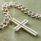 12 Pack: Charmalong™ Antique Silver Cross Charm by Bead Landing™